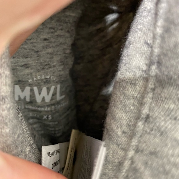 NEW Madewell MWL Reversible Puffer Hoodie Jacket XS - Picture 8 of 10